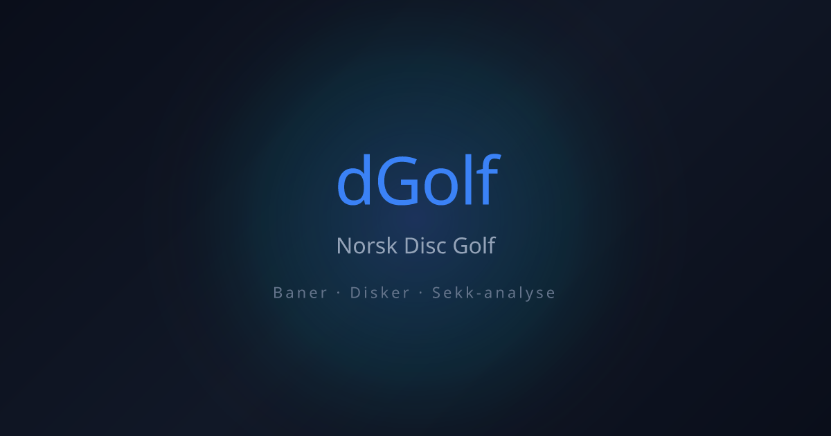 dGolf – Norsk Disc Golf | Baner, Disker & Sekk-analyse